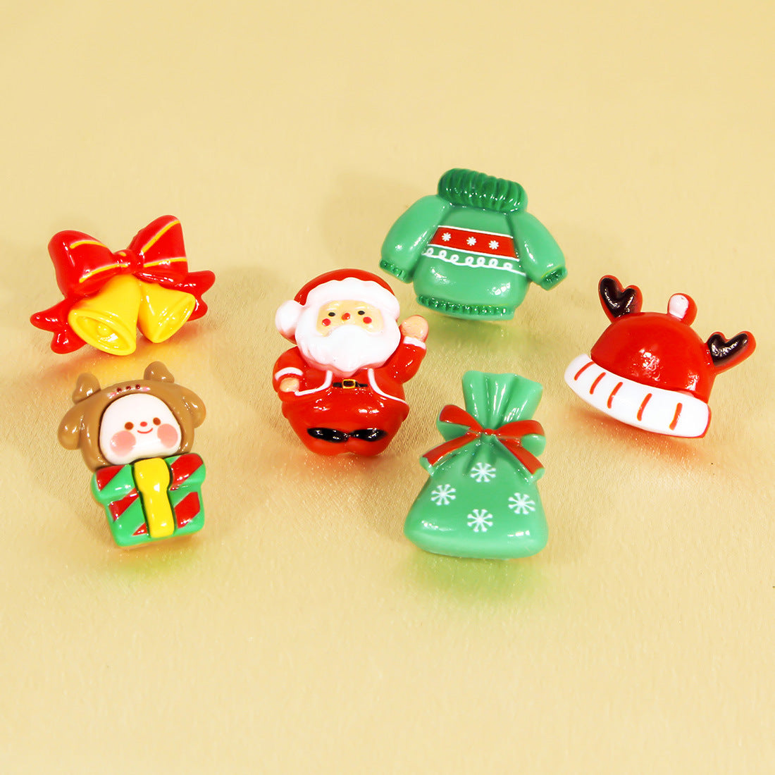 Wholesale Cartoon Cute Santa Claus Christmas Tree Earrings ACC-ES-Tengc004