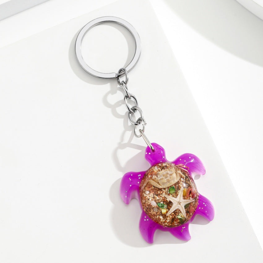 Wholesale Cute Marine Life Resin Turtle Keychain Pendant - Ocean Series Bag Charm,  Boutique Resale Accessory