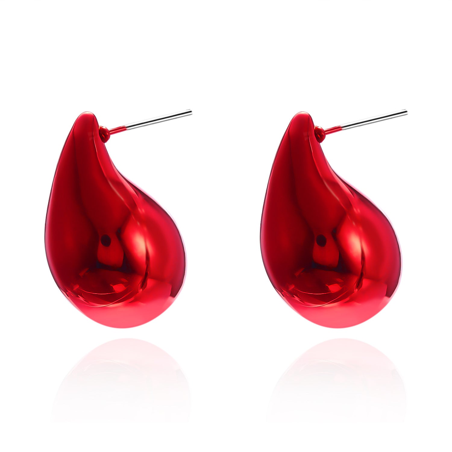 Wholesale Christmas Color Water Drop Alloy Earrings ACC-ES-YingHao003