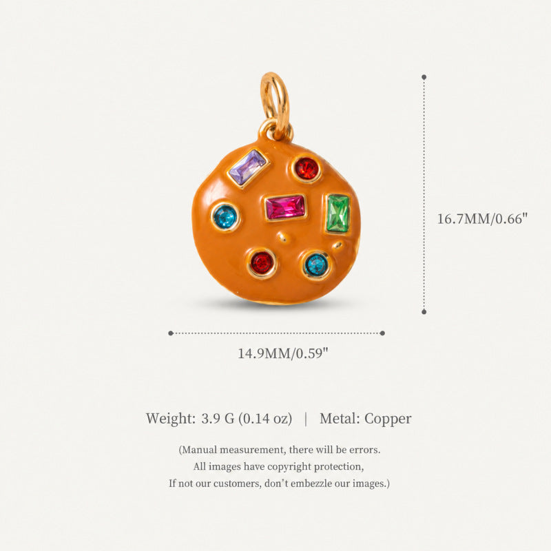 Wholesale Eco Friendly Copper Food Shaped Charms Stylish Fruit Vegetable Pendant For DIY Earrings Bag Charm Keychain Resale
