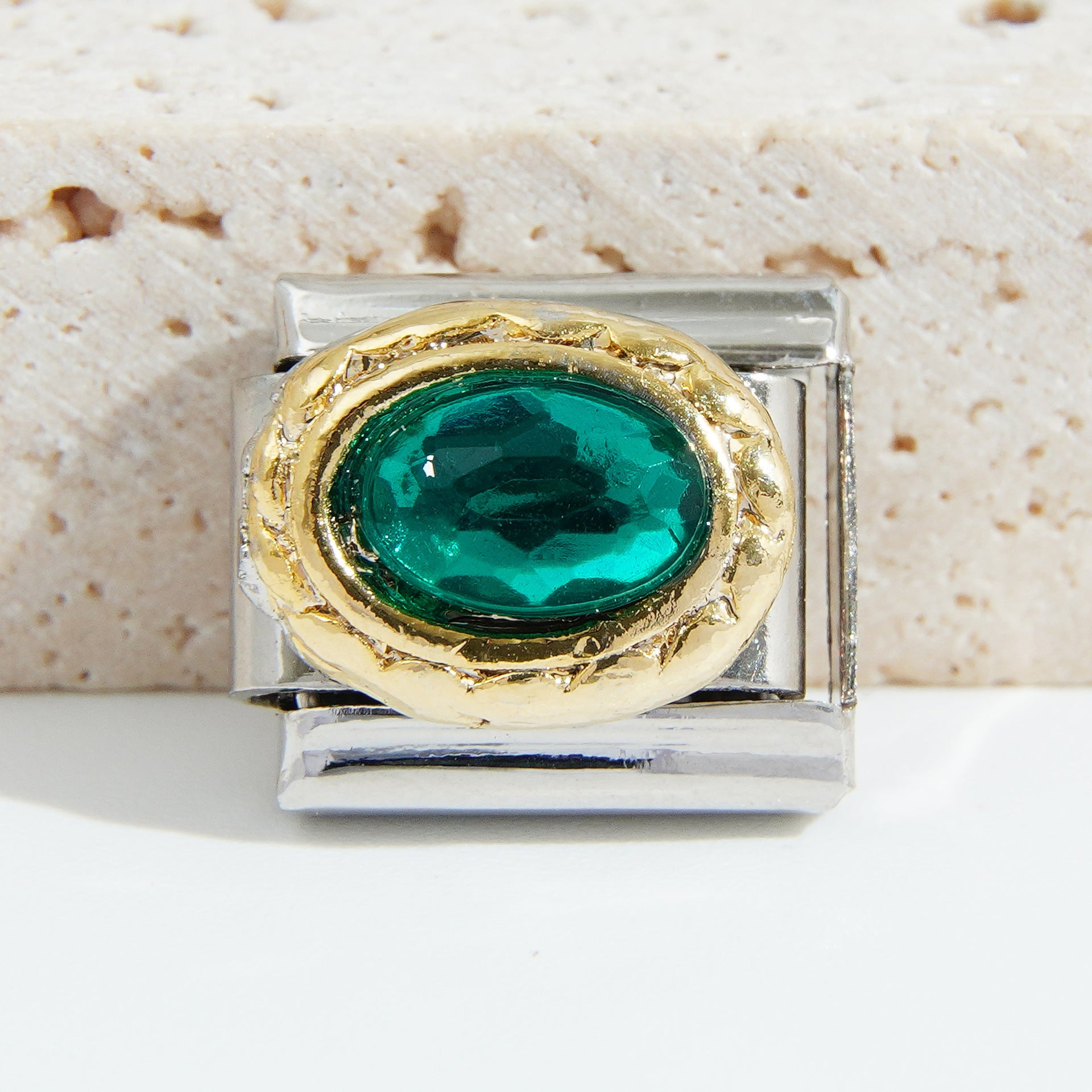 Bracelet de charme italien en gros de 9 mm Bridine d'épissage en acier inoxydable Bracelet composable