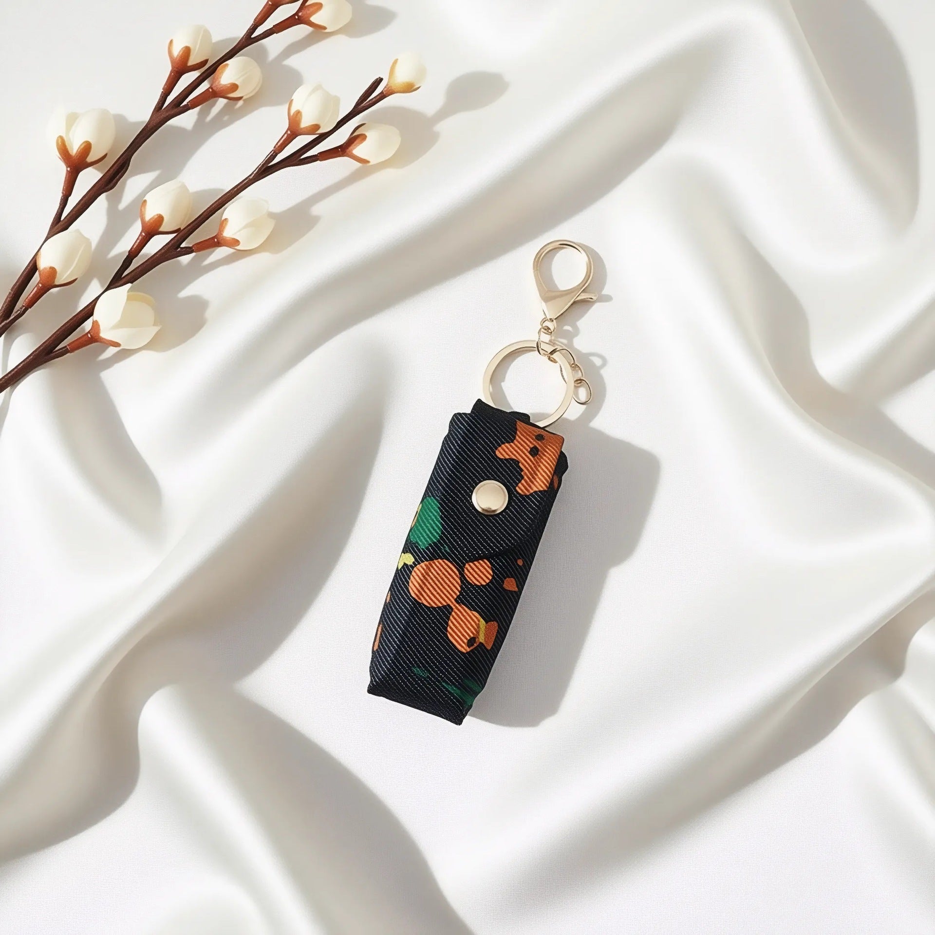 Wholesale Trendy Handmade Denim Bag Charm Keychain - Fabric Coin Purse Decorative Accessory