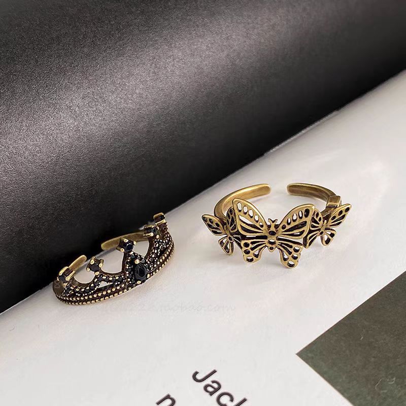 Wholesale Vintage Distressed High-End Crown Ring