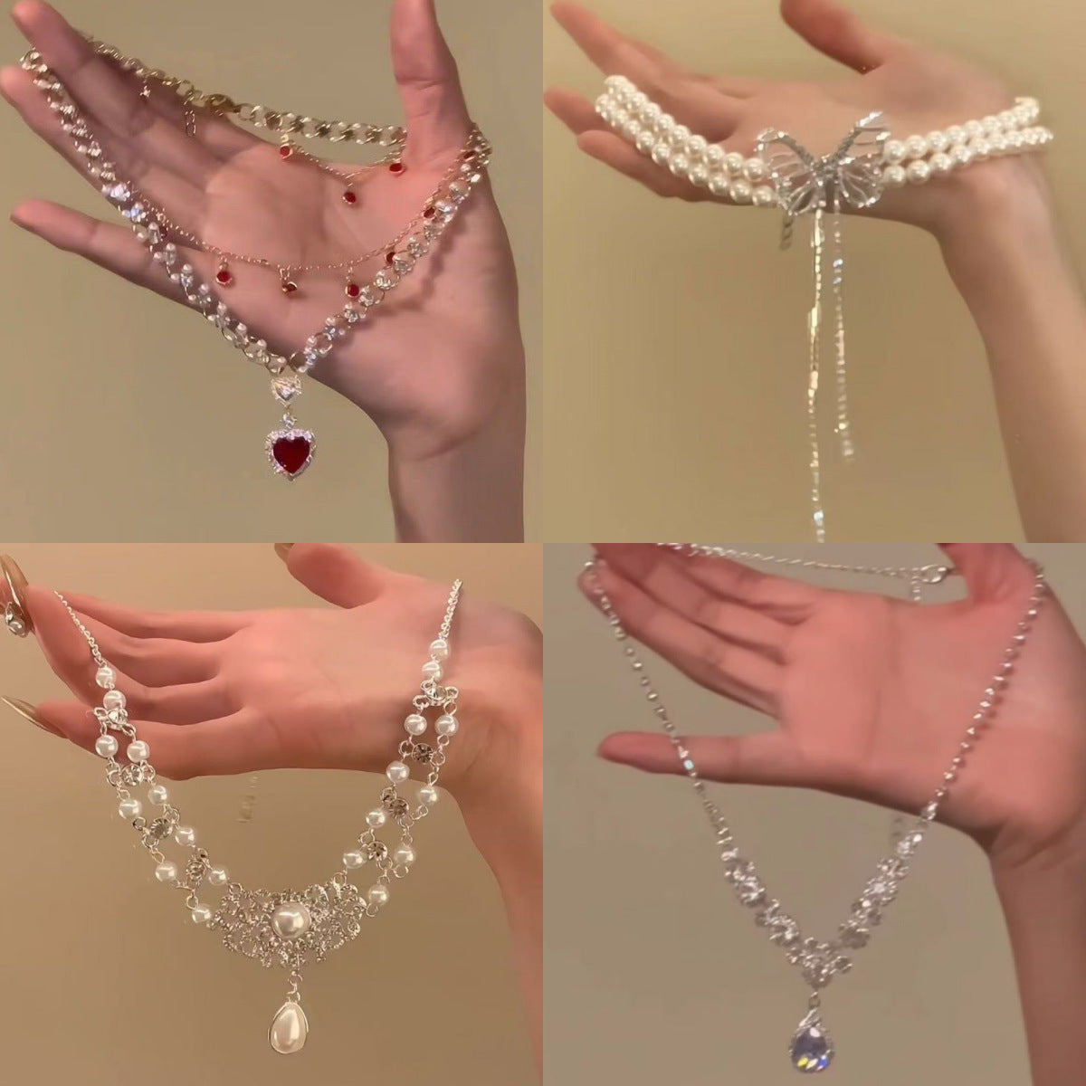 Wholesale  exaggerated flash zirconium necklace