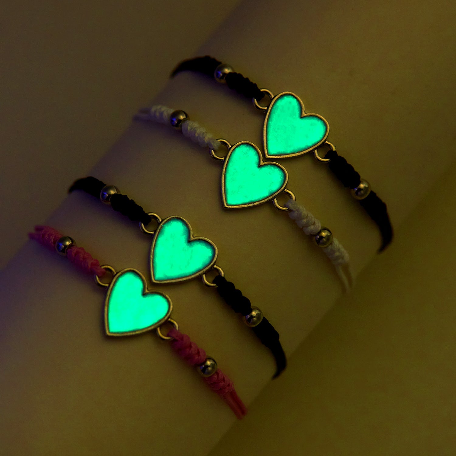 Wholesale Luminous Heart-shaped Love Couple Bracelet
