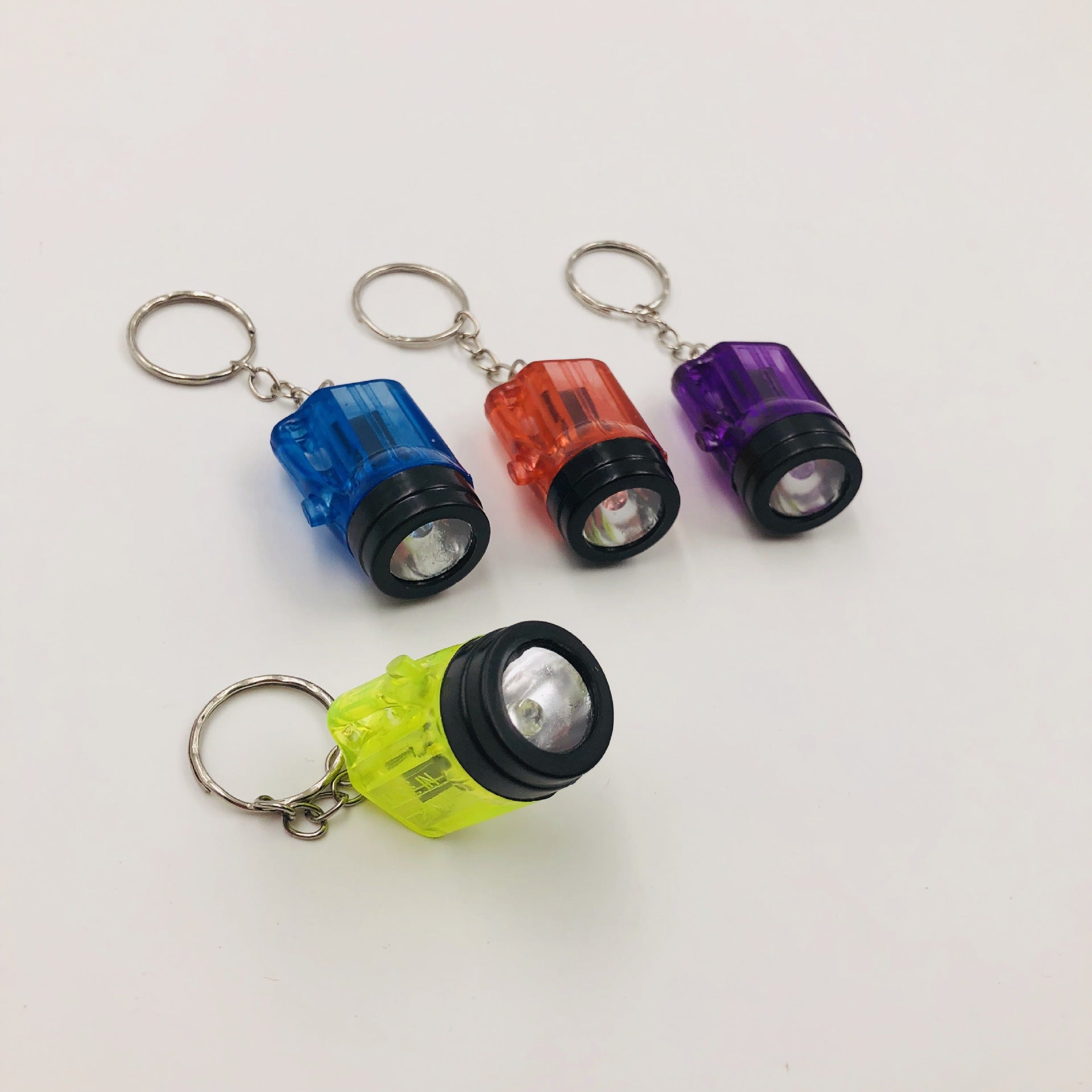 Wholesale Plastic LED Small Flashlight Creative Key Chain