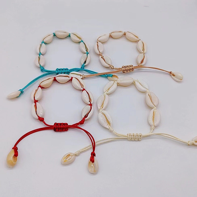 Wholesale Bohemian Colorful Rope Braided Natural Shell Bracelets ACC-BT-Youl010