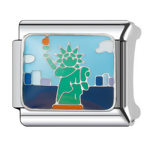 Wholesale 9mm Italian Charm Starter Bracelets DIY square Single Section Creative Stainless Steel Composable Bracelet