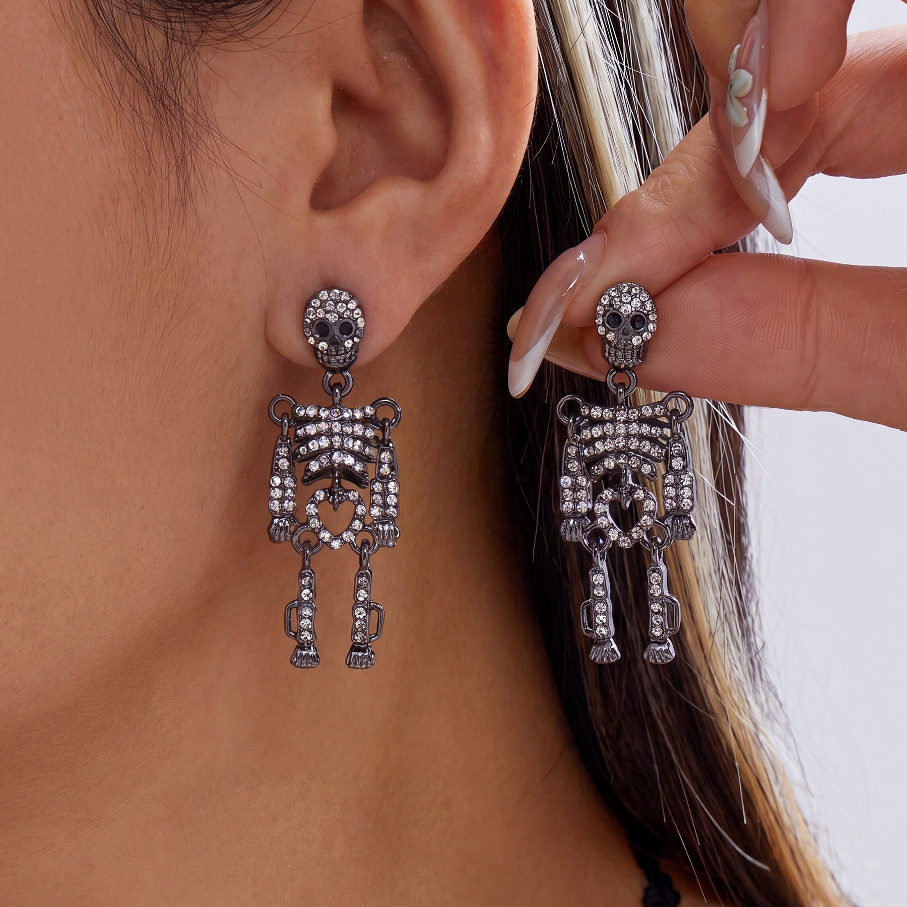 Wholesale  Skull Earrings Fashion Jewelry Accessory for Gift Boutique Resale