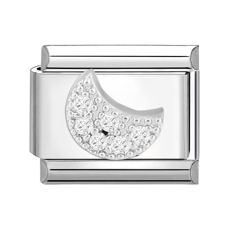 Wholesale 9mm Italian Charm Starter Bracelets DIY Flower Series Stainless Steel Composable Bracelet