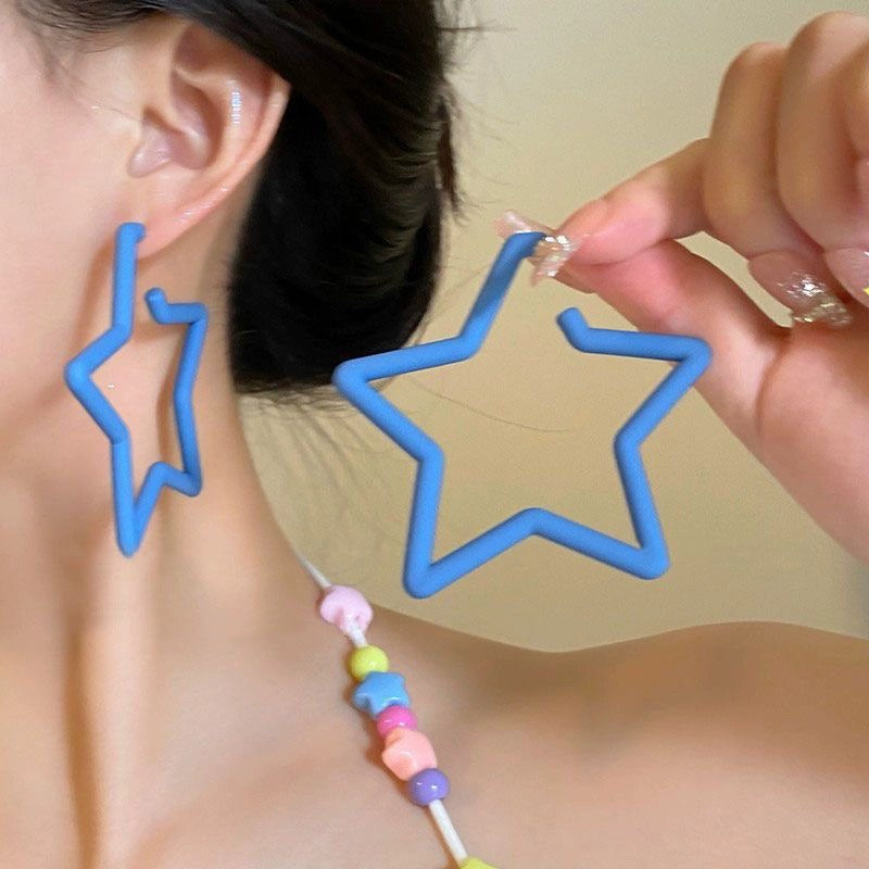 Wholesale Multicolor Star Earrings