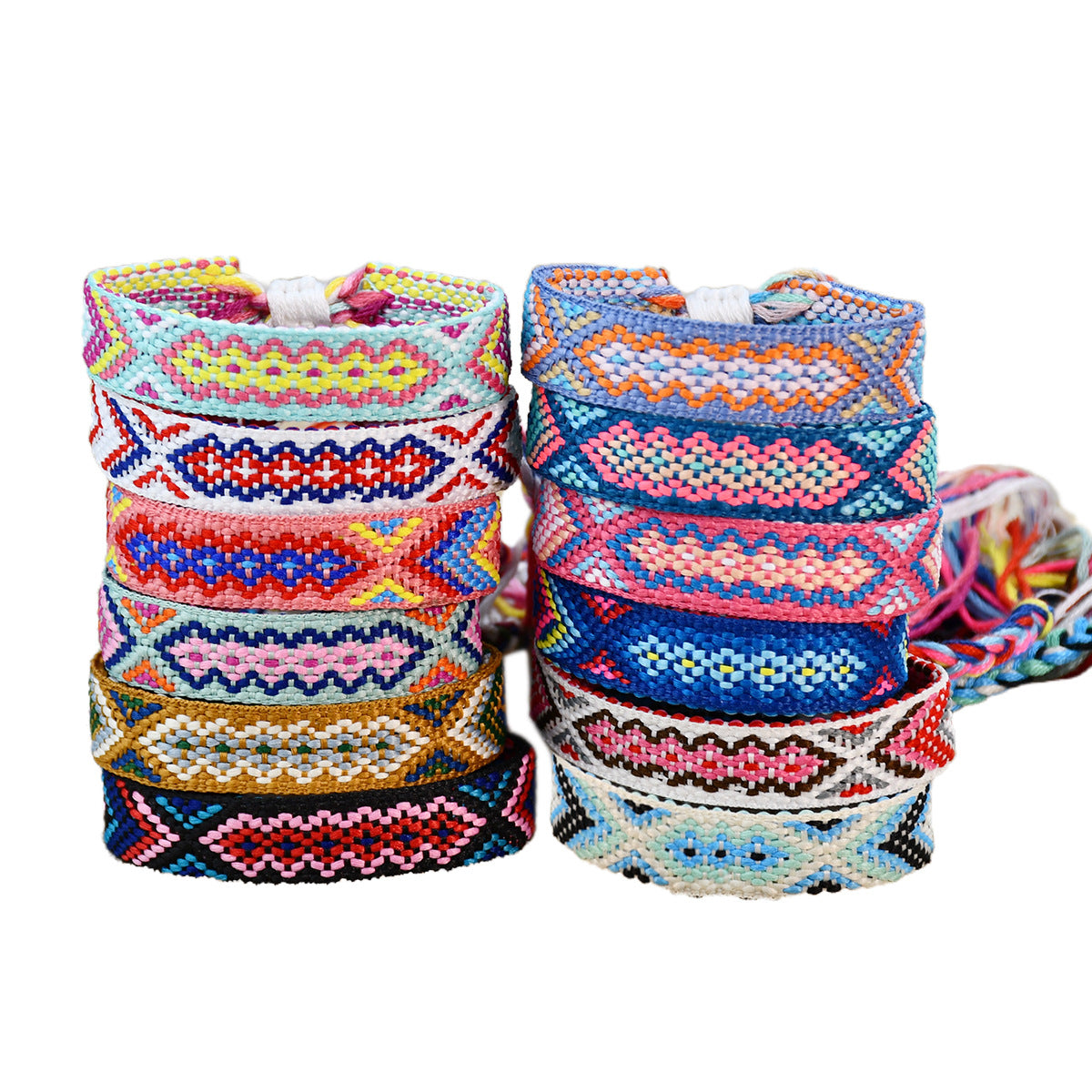Wholesale Colorful Tassel Lucky Handmade Woven Bracelet Miyuki ACC-BT-Youf002