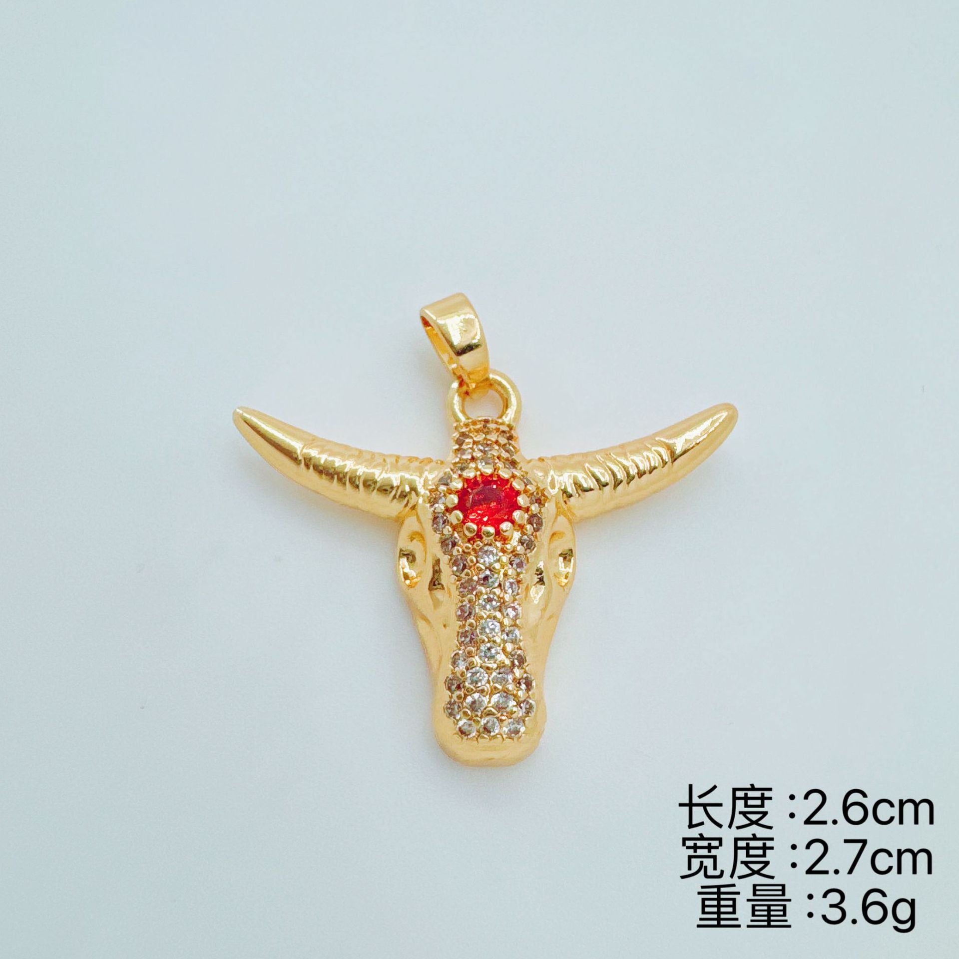 Wholesale Ins Style Cow Head Pendant Necklace