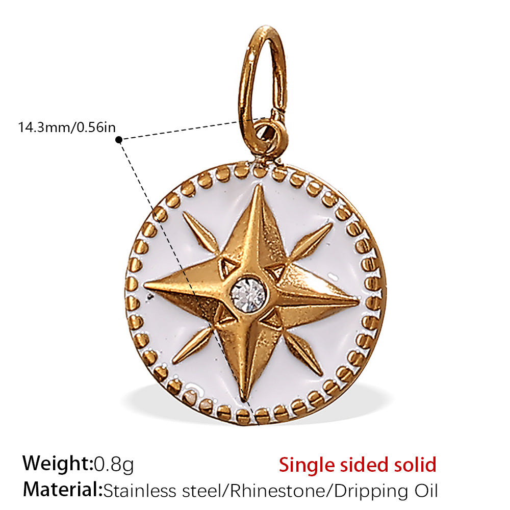 Wholesale Diamond-Encrusted Oil-Dropping Star Pendants Can Be DIY Bracelets and Necklaces