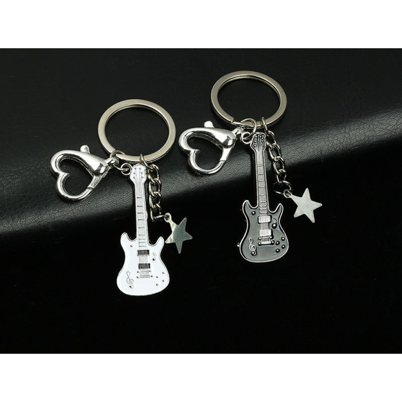 Wholesale Zinc Alloy Metal Enamel Guitar Keychains ACC-KC-MengOu002