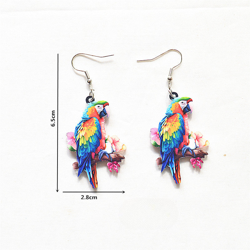 Wholesale Animal Earrings Creative Acrylic Cartoon Earrings ACC-ES-XN019
