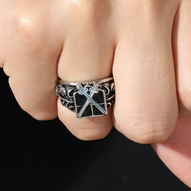 Wholesale Film and Television Men's Metal Rings ACC-RS-Boshuo002