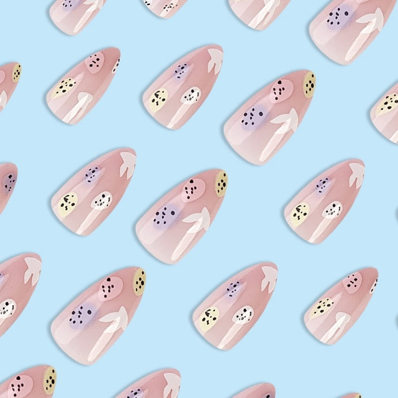 Wholesale 24 Pieces/box Easter Colorful Bunny Nails Kits Nail Stickers ACC-NS-QXJ008