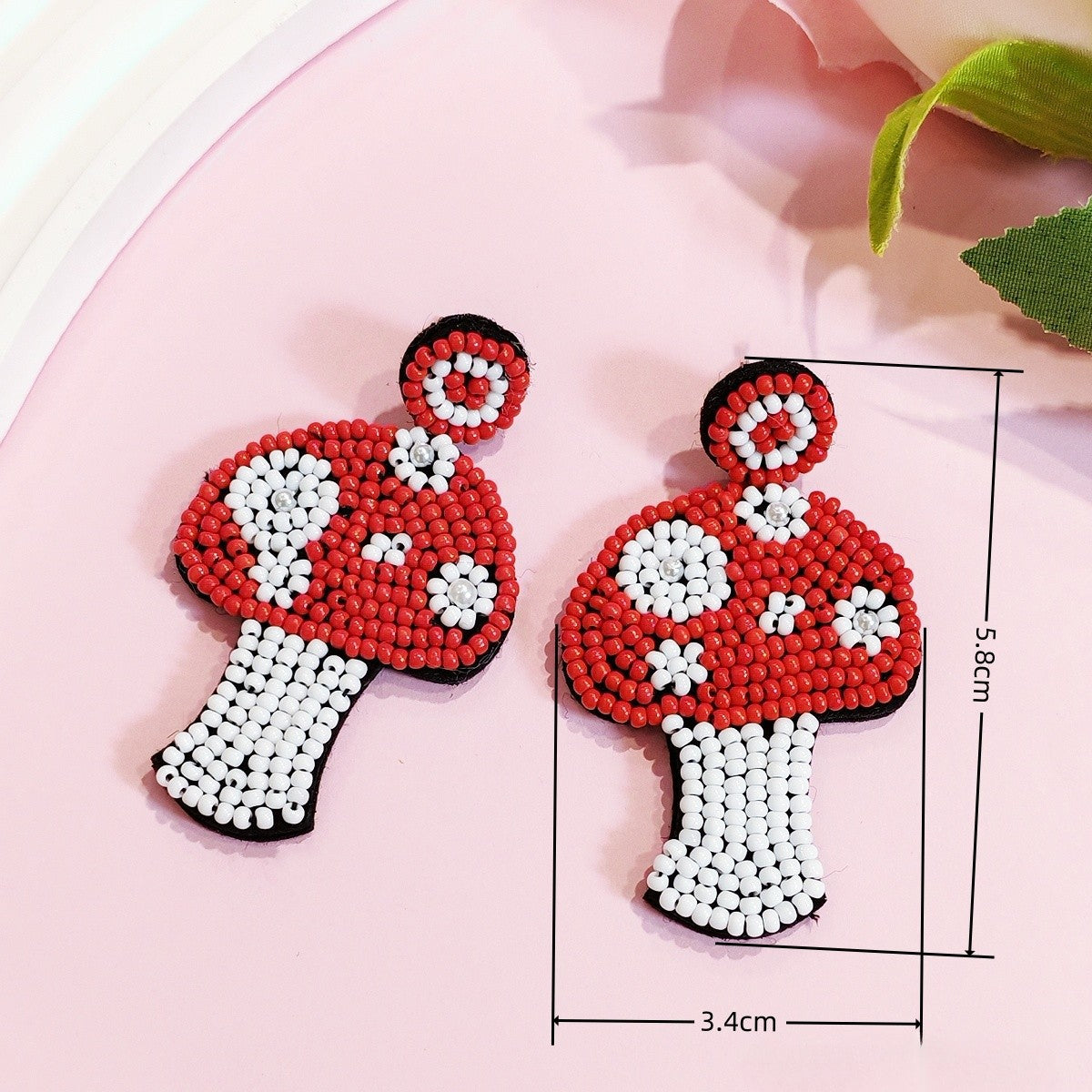 Wholesale American Independence Day Five-pointed Star Mushroom Leaf Earrings ACC-ES-JunJie014
