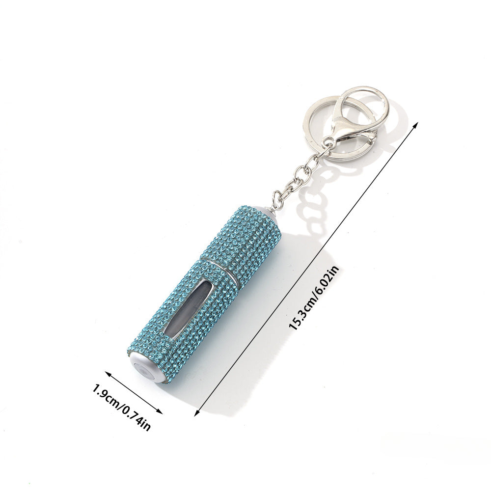 Wholesale Rhinestone Perfume Bottle Keychain ACC-KC-ZhiYa032