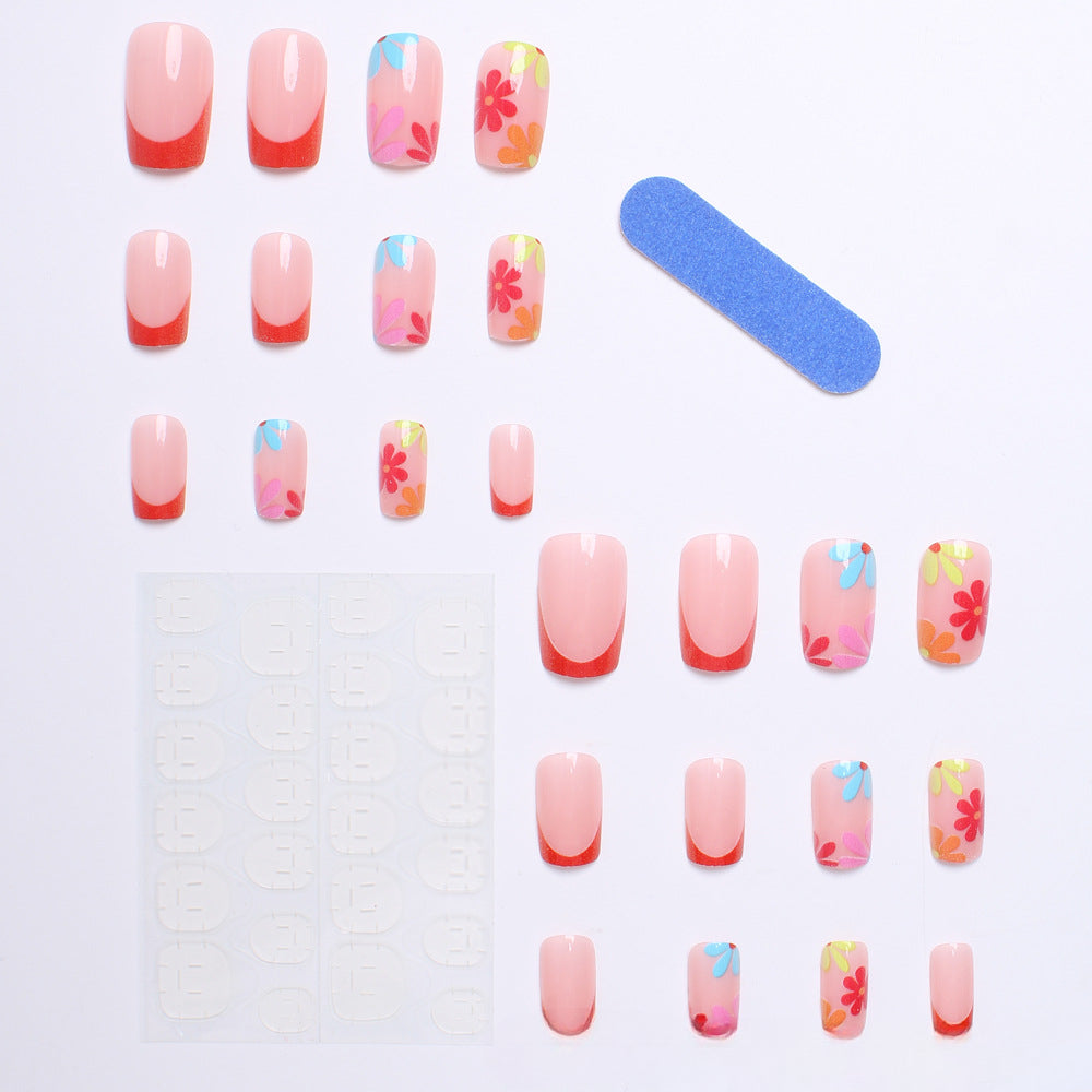 Wholesale 24 Pieces/box Press-on Nails Kits Nail Stickers ACC-NS-XingNai026