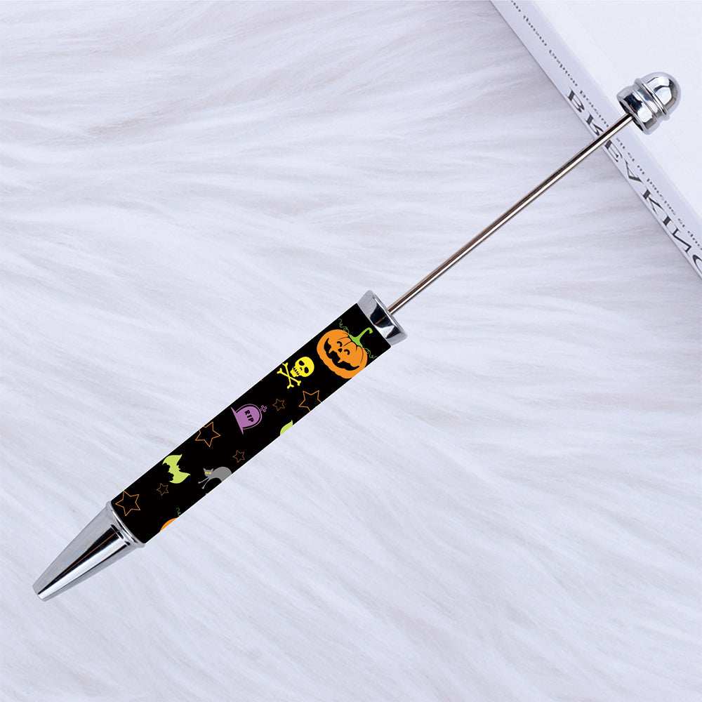 Wholesale Beadable Pens Halloween Printed Cartoon Sticker DIY Bead Pen ACC-PN-CY010