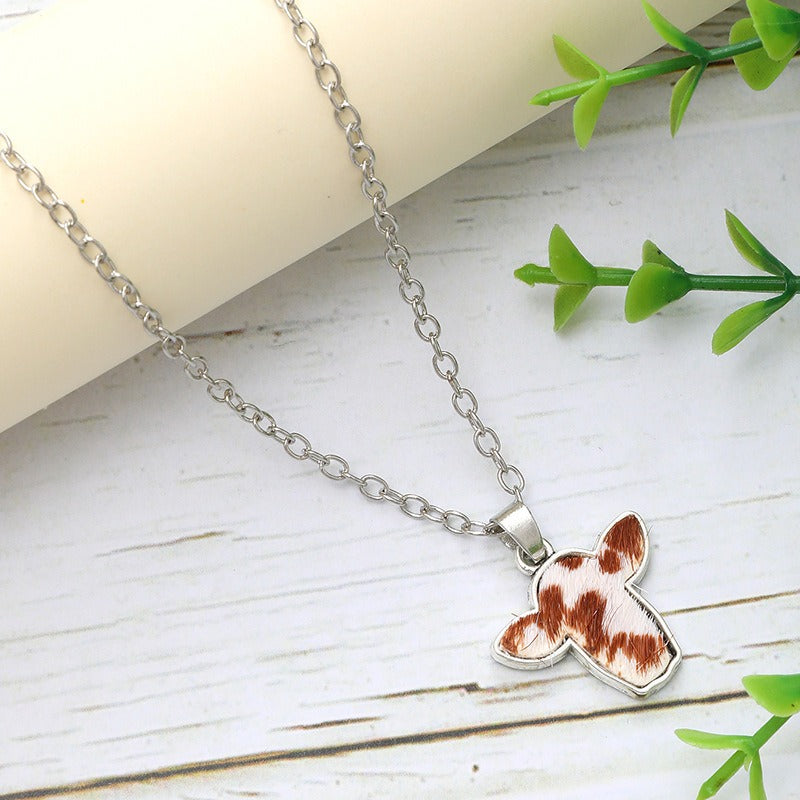 Wholesale Western Style Alloy Bull Head Pattern Pendant Necklace ACC-NE-YiTia001