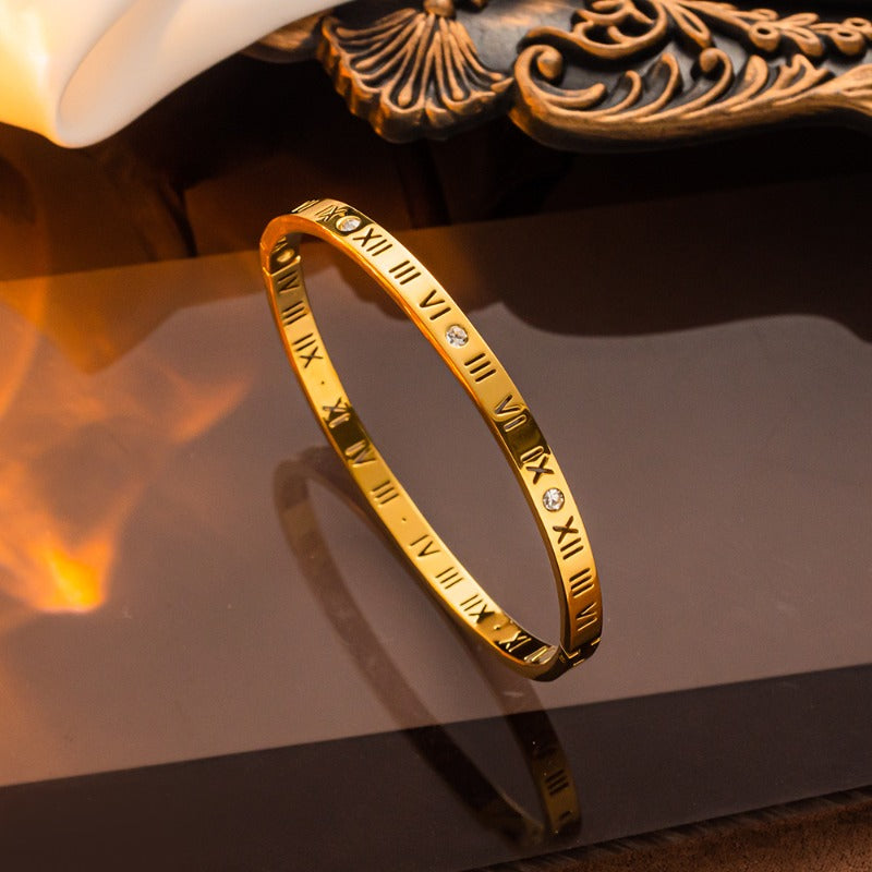 Wholesale Titanium Steel Number Bracelet ACC-BT-NaBao004