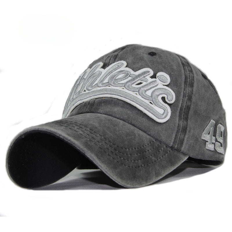 Wholesale Pure Cotton Washed Coated Baseball Cap Embroidered Patch Hat ACC-HT-SuTe010