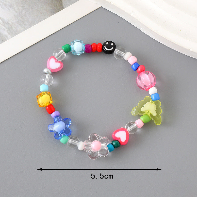 Wholesale Handmade Love Beaded Flower Bracelet ACC-BT-YiL008