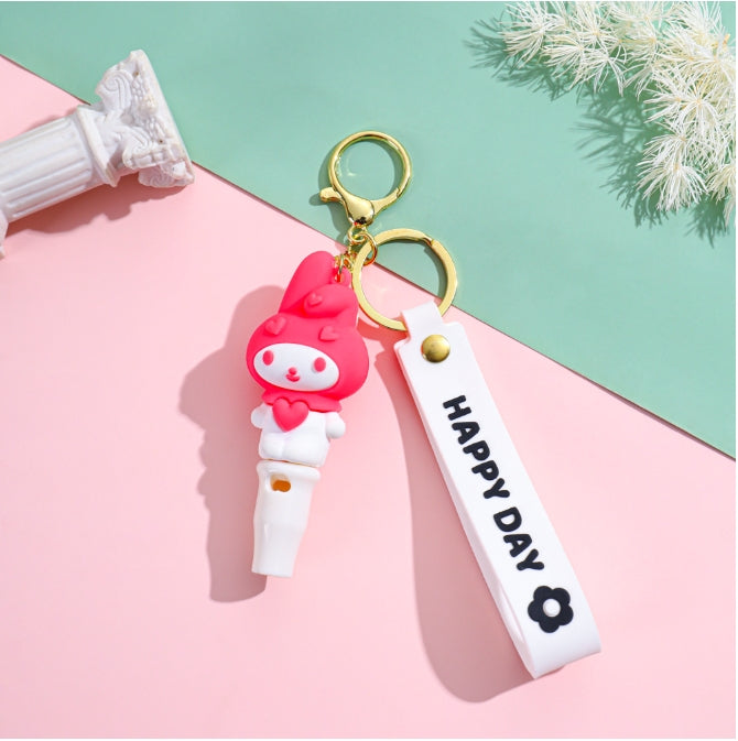Wholesale PVC Cartoon Whistle Keychains ACCVIP-KC-HaNa001