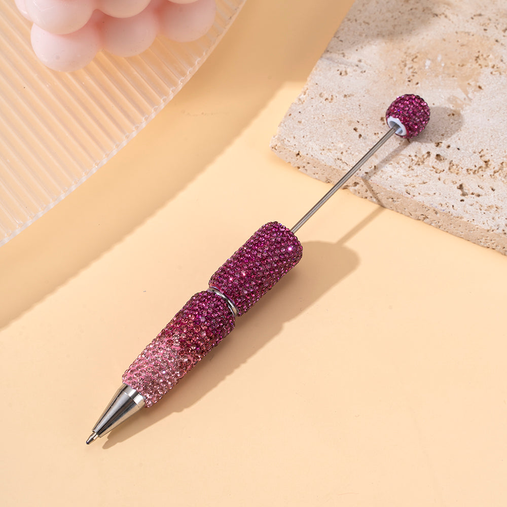 Wholesale Beadable Pens Clay Inlaid with Diamonds Plastic DIY Beaded Pens ACC-PN-ZhiYa002