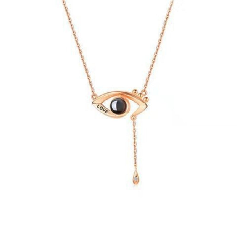 Wholesale 100 Languages I Love You Devil Eye Necklace ACC-NE-Shiyu006