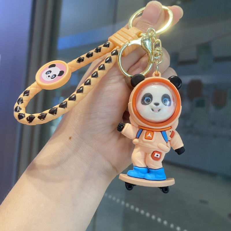 Wholesale Cartoon Skateboard Panda Keychain ACCVIP-KC-ZeCi001