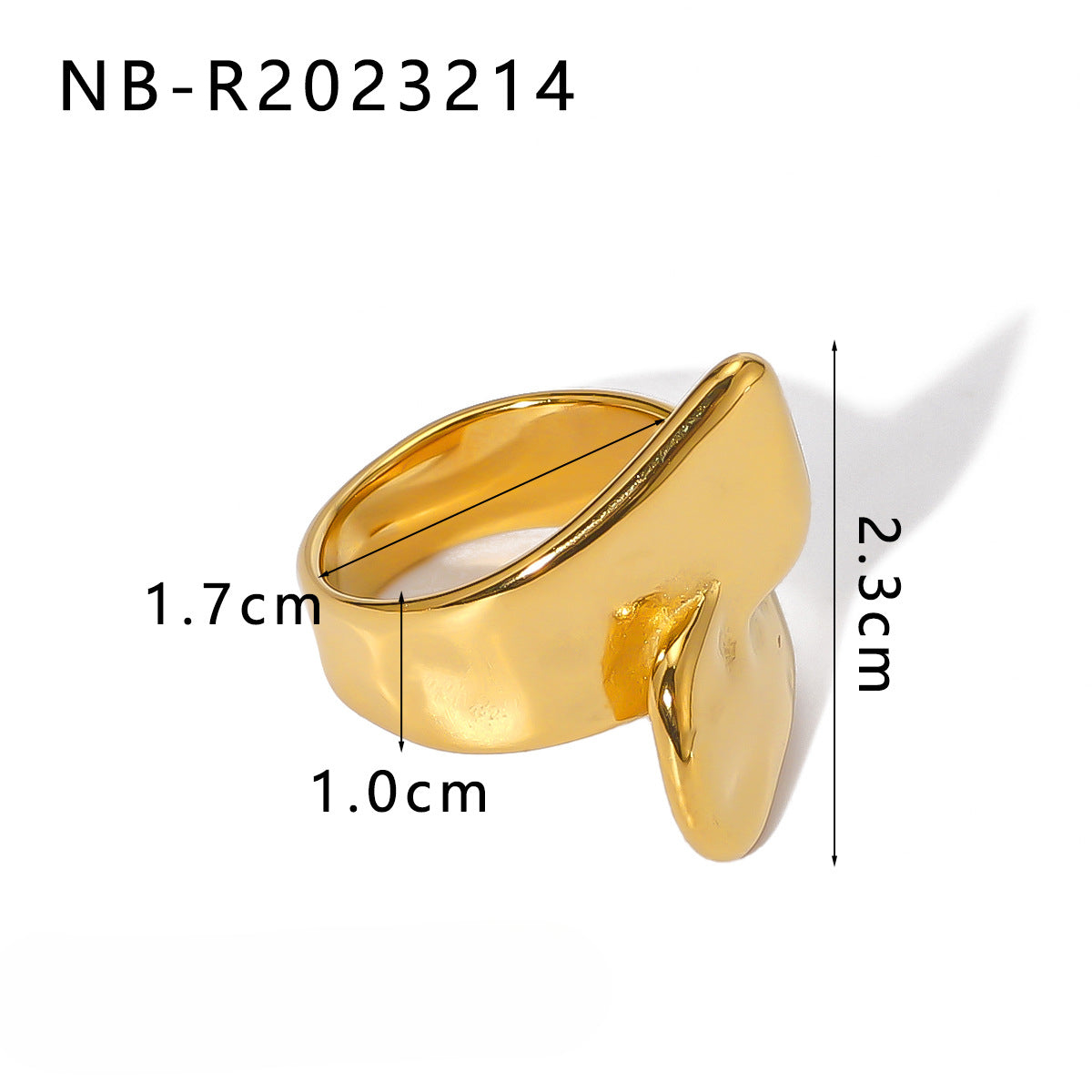 Wholesale Gold Steel Color Matching Cast Stainless Steel Plated 18k Gold Rings ACC-RS-XinY014