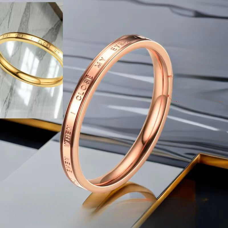 Wholesale Titanium Steel Rings Plain Ring ACC-RS-Ruih003