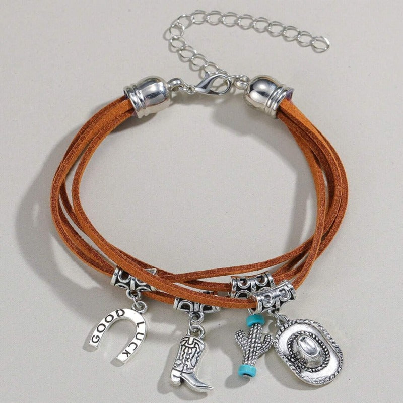 Wholesale Western Cowboy Punk Style DYI Creative Bracelet ACC-BT-Jiud001