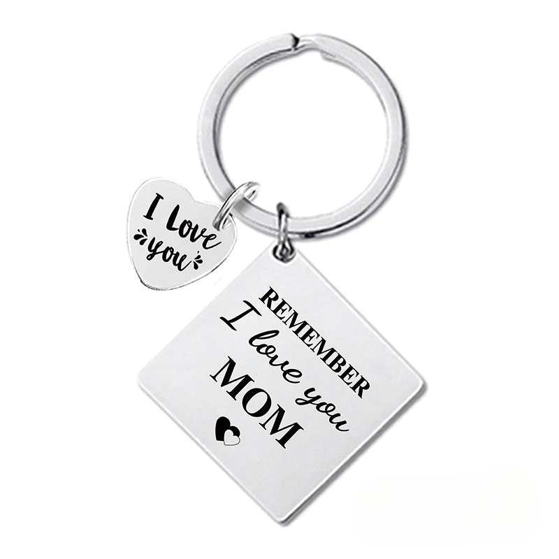 Wholesale Mother's Day Gift Metal Square Keychain ACC-KC-Ganggu006