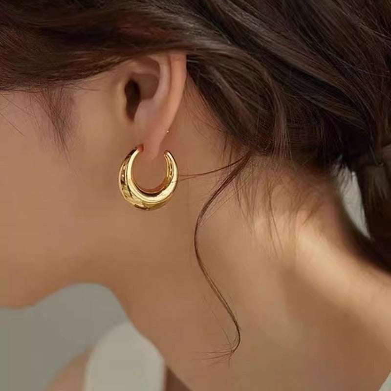 Wholesale Metal Plain French Retro Earrings ACC-ES-HaoWen008