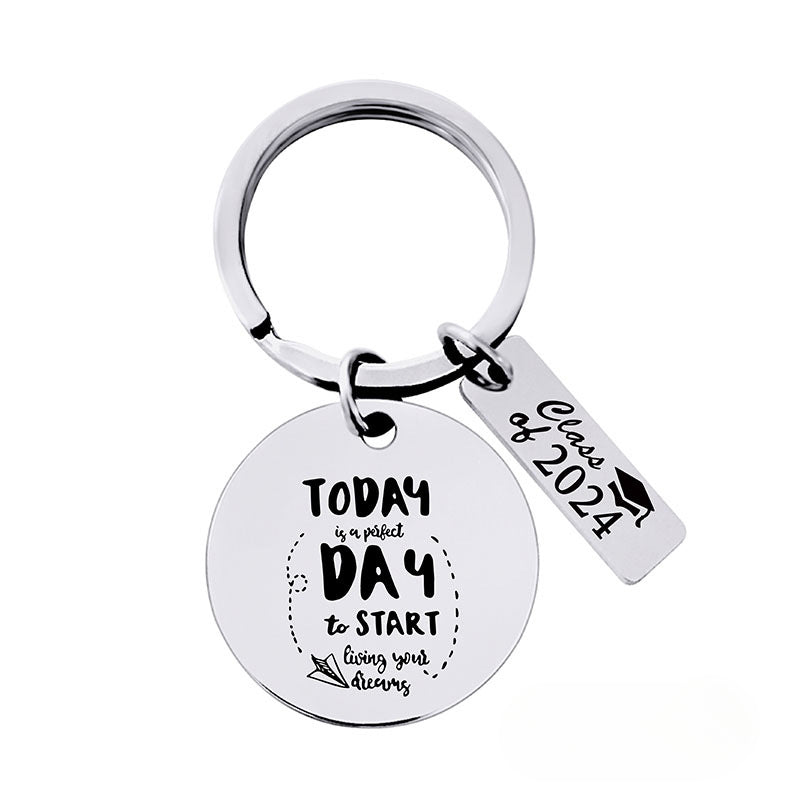 Wholesale 2024 Graduation Season Gift Stainless Steel Keychain ACC-KC-Ganggu011