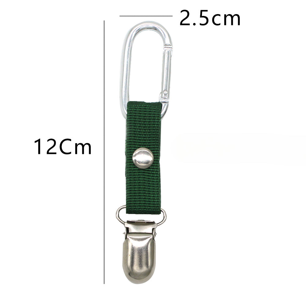 Wholesale Carabiner Travel Hat Storage Clip Outdoor Portable Bag Hanging Buckle Headscarf Hat Clip ACC-HP-LvFeng001