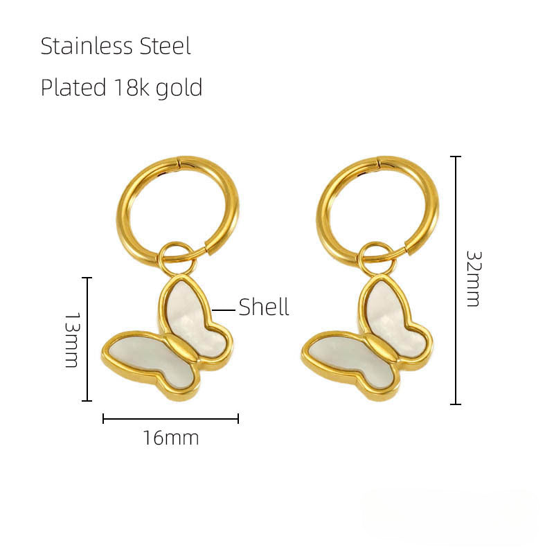 Wholesale Stainless Steel Hollow Wings Earrings ACC-ES-ZhongXin014