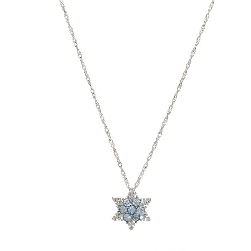 Wholesale Zircon Christmas Snowflake Necklaces ACC-NE-HaoYun003