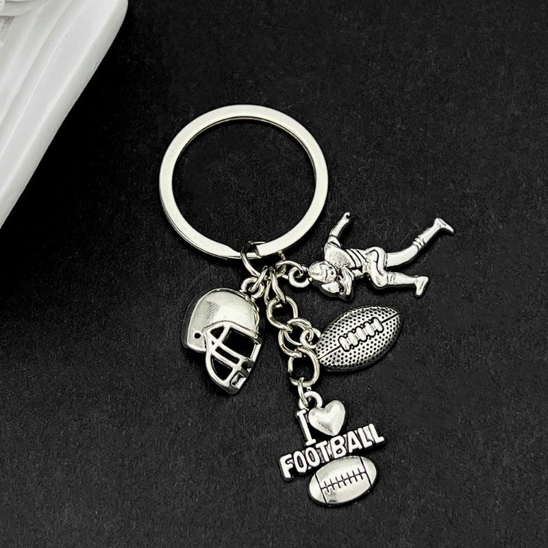 Wholesale Football Basketball Baseball Rugby Player Keychain ACC-KC-Luneng011