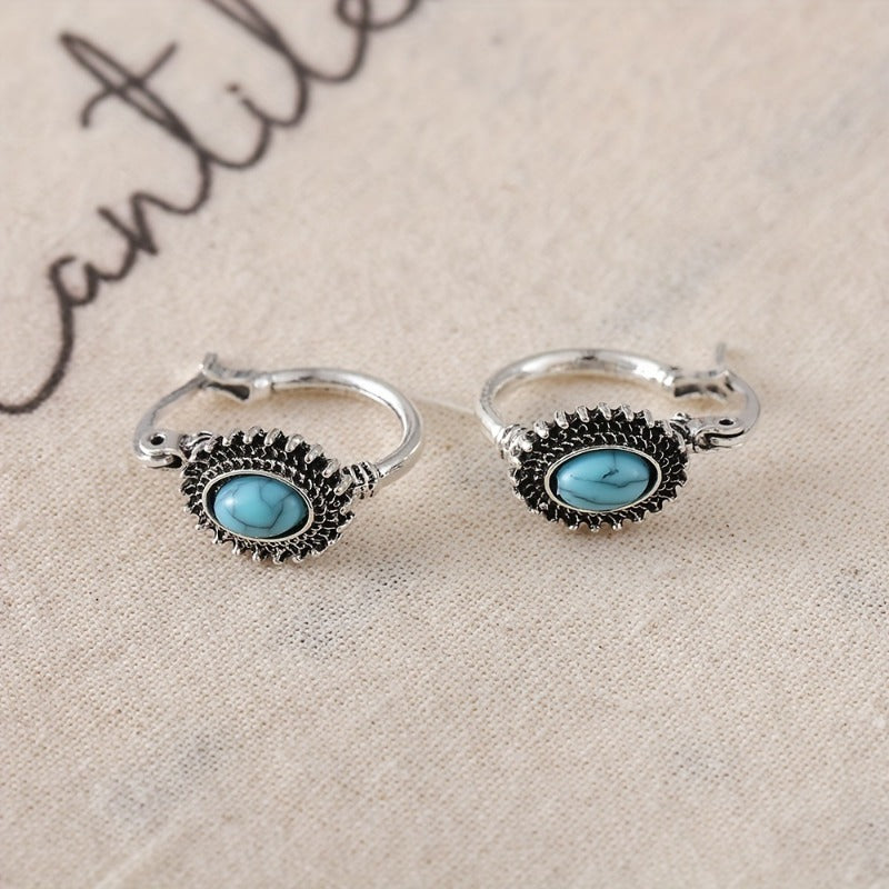 Wholesale Vintage Bohemian Turquoise Earrings ACC-ES-zhiyu001