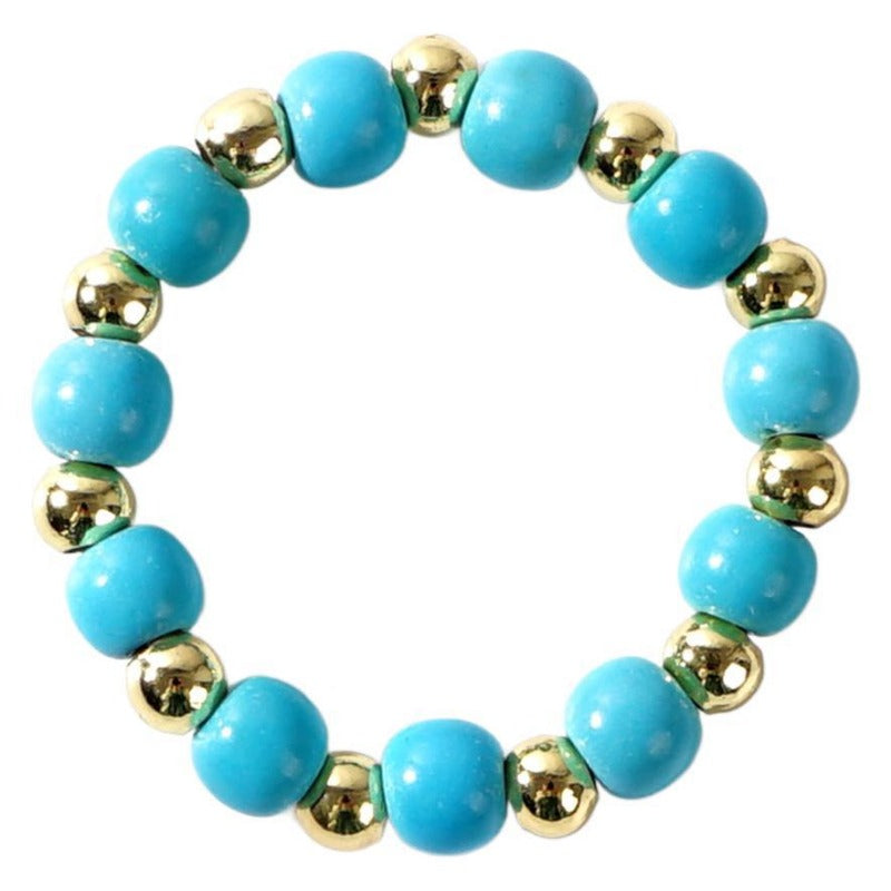 Wholesale Natural Stone Light Luxury Beaded Rings ACC-RS-GWL001