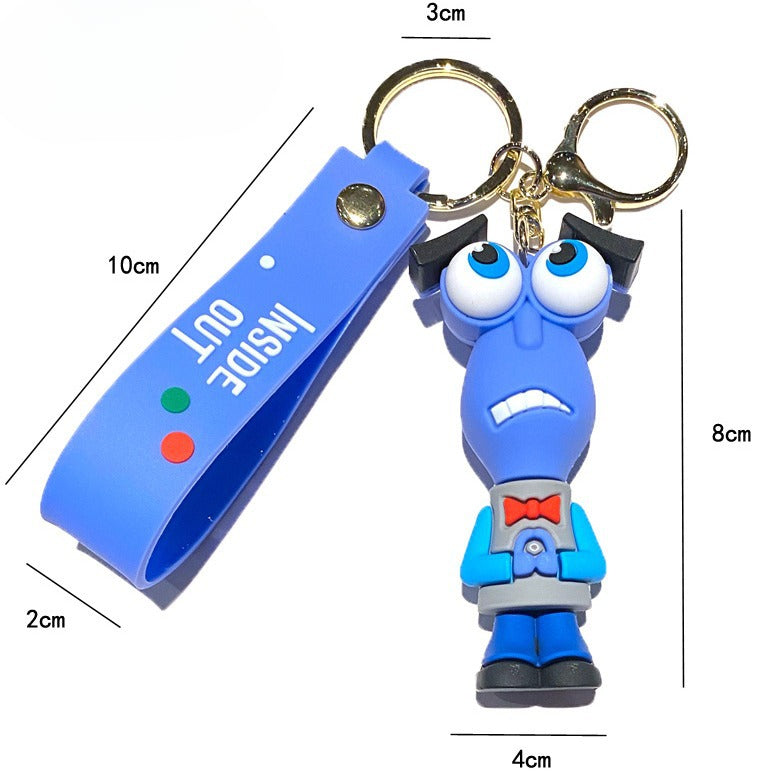 Wholesale Cartoon Doll PVC Soft Keychains Silicone Creative Keychain ACC-KC-XinShu009