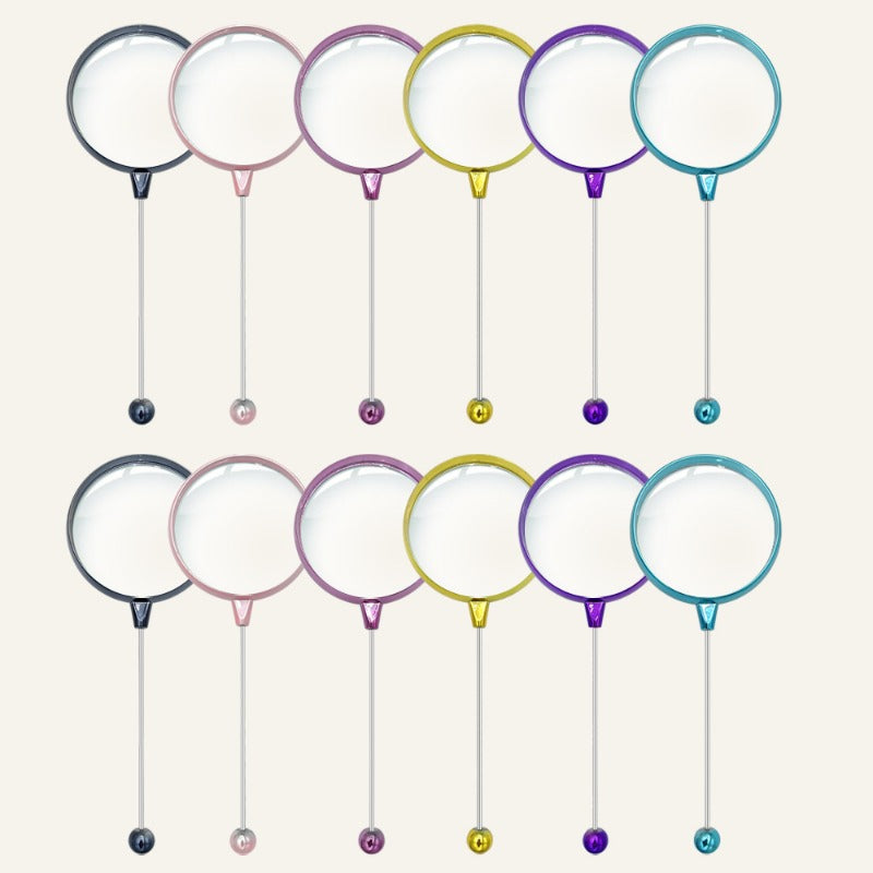 Wholesale DIY Beadable Magnifier DIY Beaded Magnifier Glass Gifts DIY Beaded Gifts ACC-MR-JinBN002