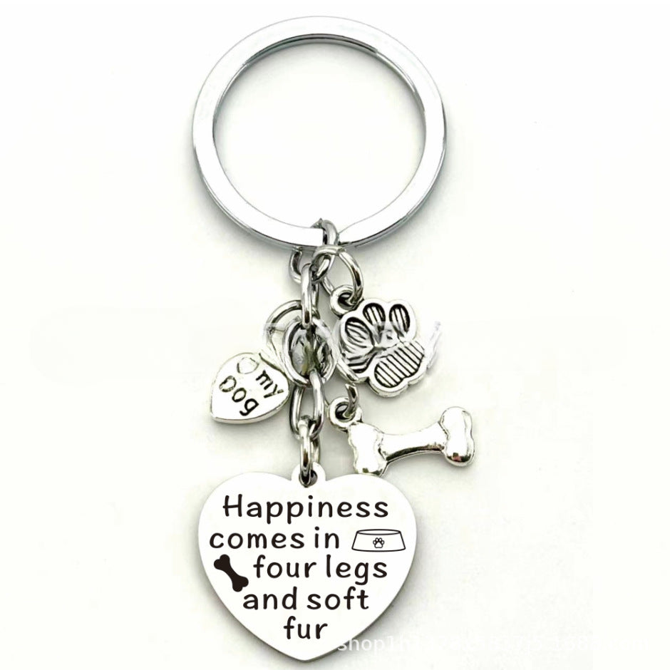 Wholesale Stainless Steel Pet Dog Keychain Creative Keychain ACC-KC-Chenz003