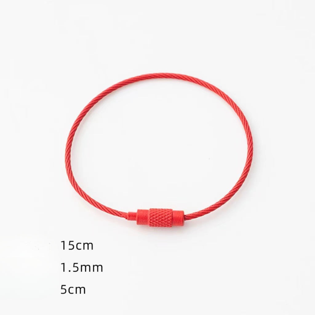 Wholesale 10pcs Color Paint Wire Ring DIY Keychain Accessories Bulk Keychains ACC-KC-HeYuan001